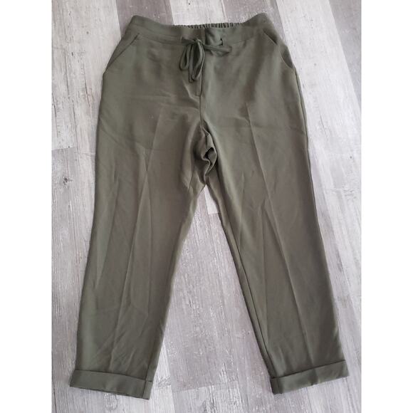 7th Avenue Design Studio New York & Company Olive Green Dress Pants / Slacks - Picture 2 of 7